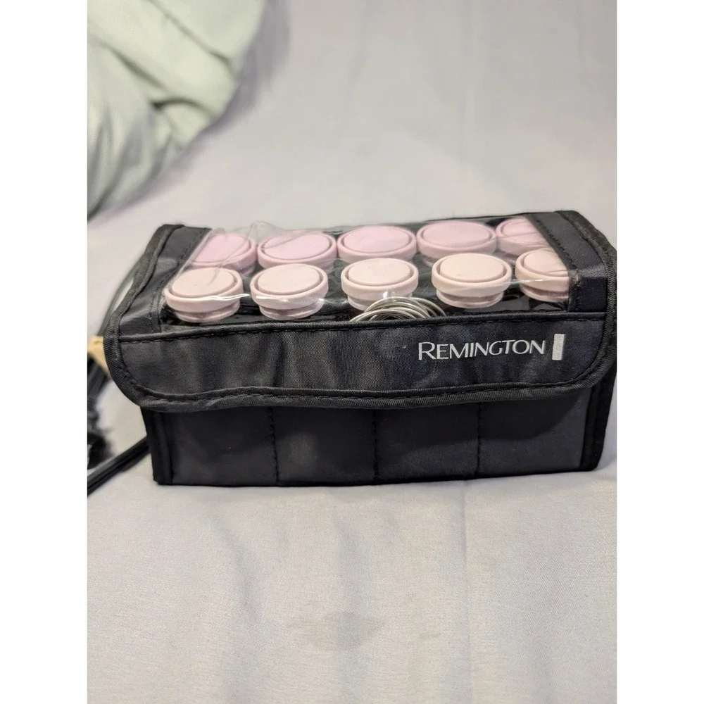 Remington Travel‎ Express Set Hot Rollers Hair Curlers Clips (10) Pink Black